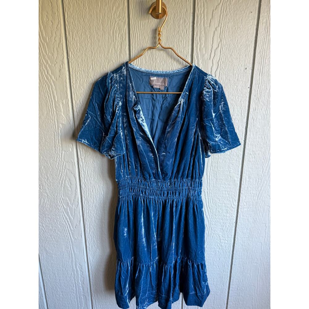 Anthropologie The Somerset Velvet Mini Dress, Medium - Picture 3 of 7